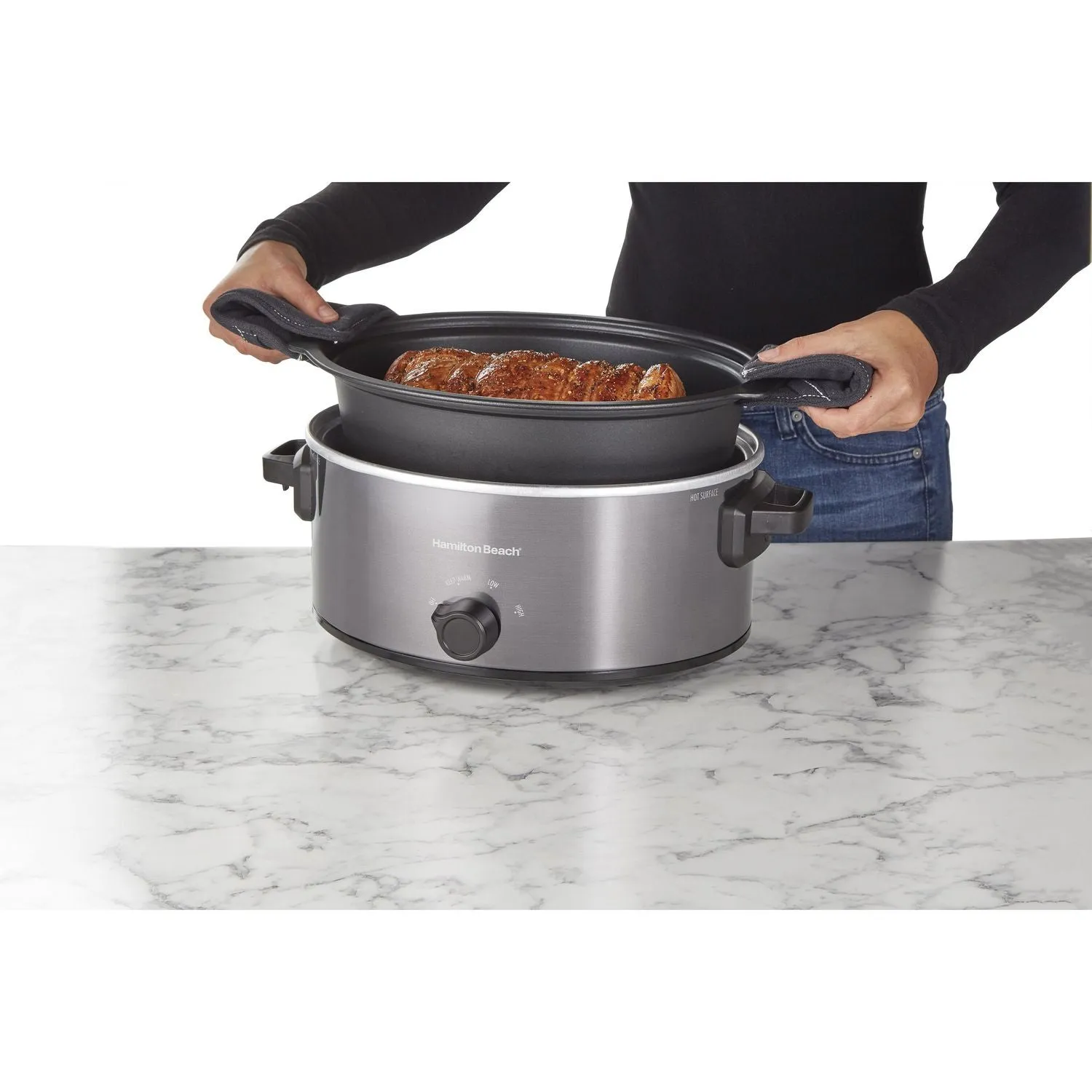 New in box! Hamilton Beach Stovetop Sear & Cook Slow Cooker, 6 Quart!