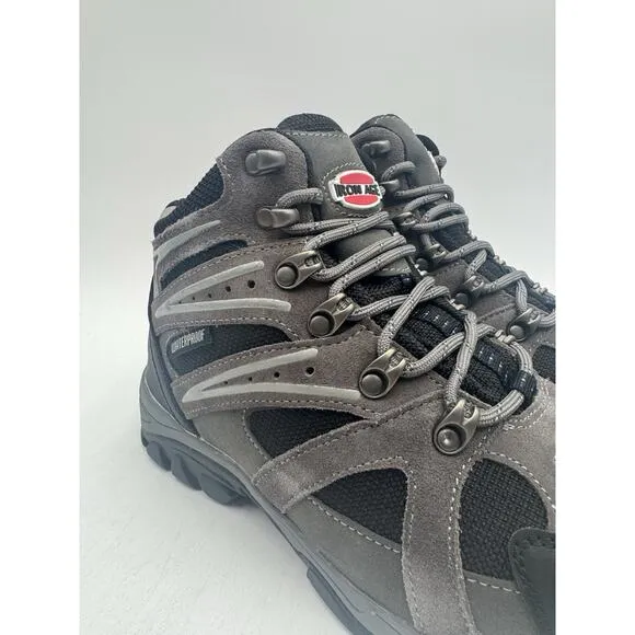 NEW Iron Age SURVEYOR Men's Hiking Boot Grey/Black US Size 11 Wide NIB