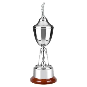 Nickel Plated Country Club Cup Award - With Golf Lid
