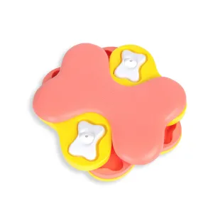 Nina Ottosson Dog Tornado Interactive Dog Toy Small Yellow/Pink