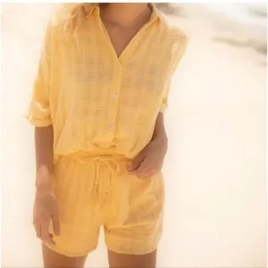 NWT L*Space Gene Set in Golden Hour Yellow Lounge Set Size XS