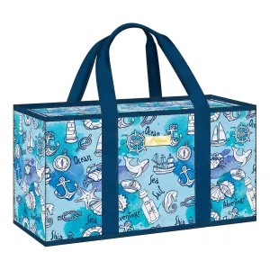 Ocean Breeze Large Utility Tote Whimsical Sea-Inspired Design