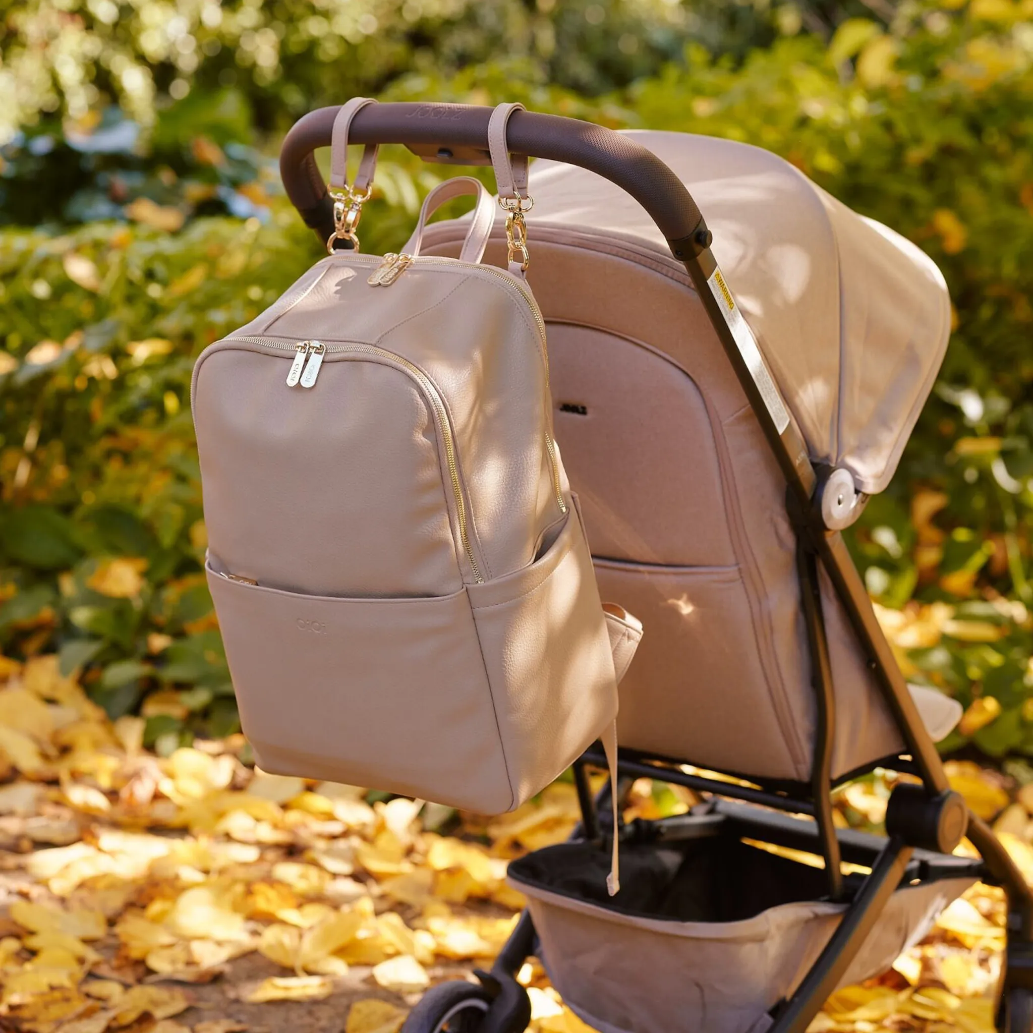 OiOi - Multitasker Nappy Backpack - Oat Vegan Leather