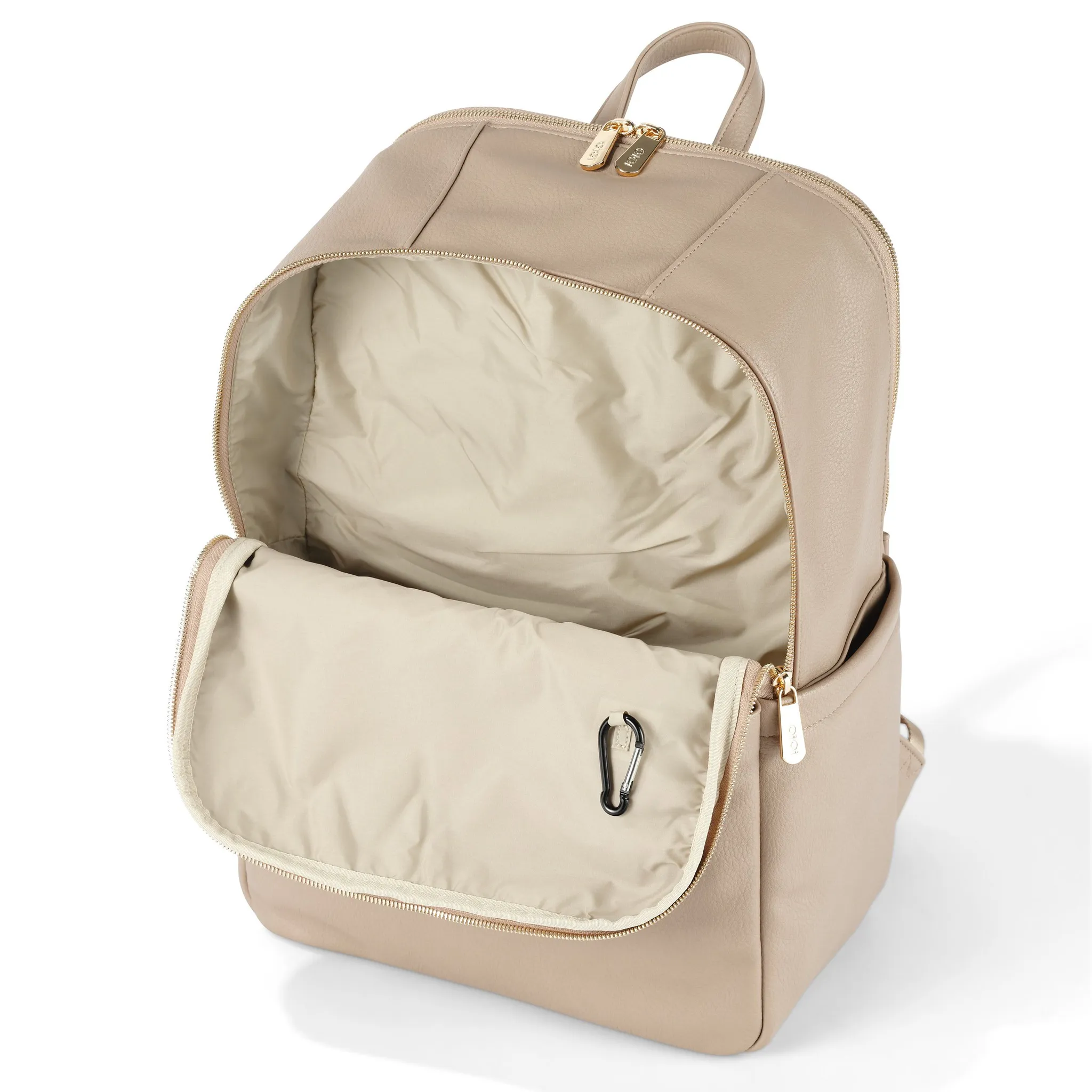 OiOi - Multitasker Nappy Backpack - Oat Vegan Leather