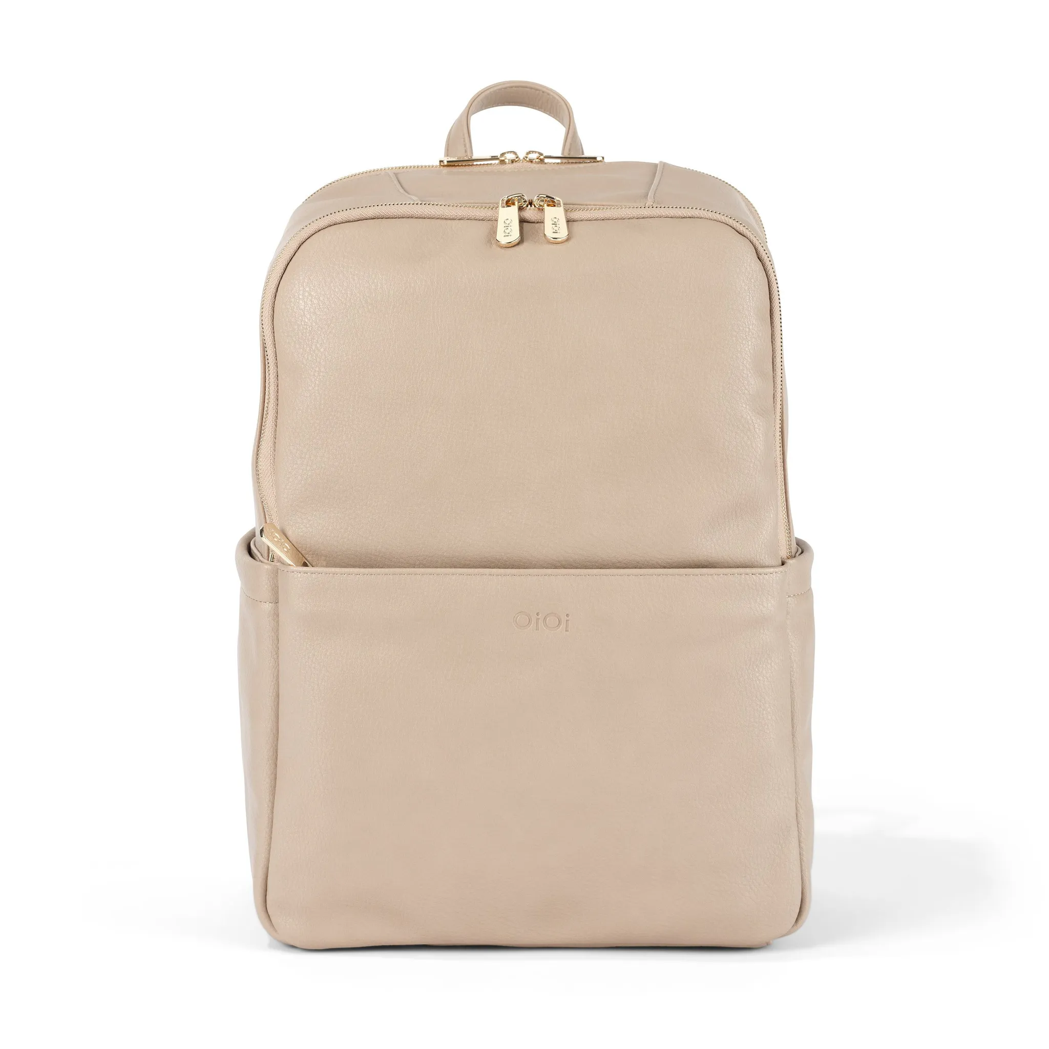 OiOi - Multitasker Nappy Backpack - Oat Vegan Leather