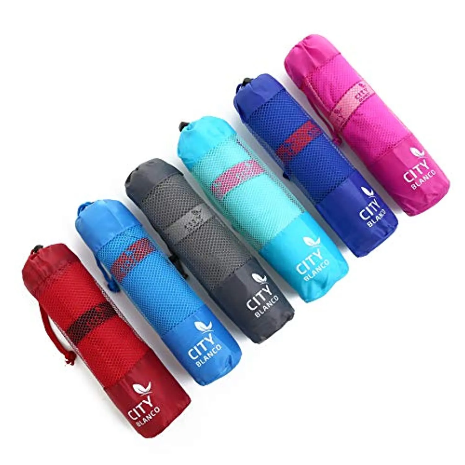 Oteas - 2 toallas de microfibra de secado rápido de 60.0 x 28.0 in para yoga, camping, viajes, playa, mochilero, gimnasio, deportes y natación, ligeras, de secado rápido y absorbentes