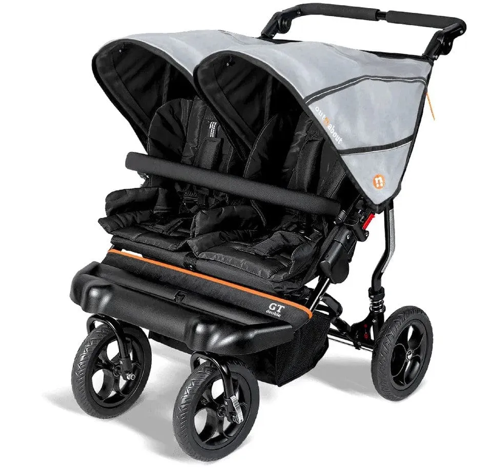 Out n About Nipper GT Double Pushchair - Steel Grey
