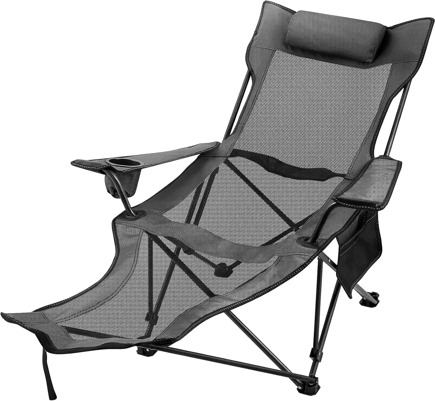 Outdoor Folding Camp Chair with Backrest and Footrest – Ultimate Comfort for Outdoor Adventures