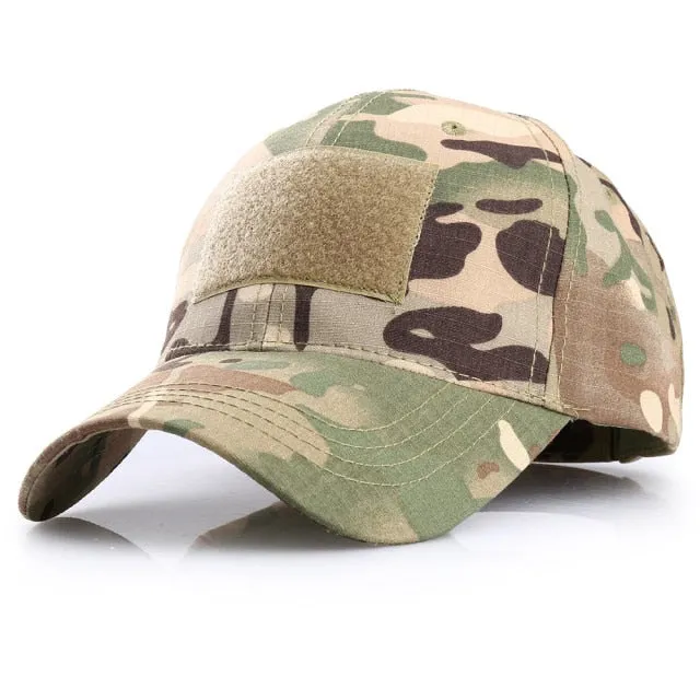 Outdoor Multicam Camouflage Adjustable Cap Mesh Tactical Military Army Airsoft Fishing Hunting Hiking Basketball Snapback Hat