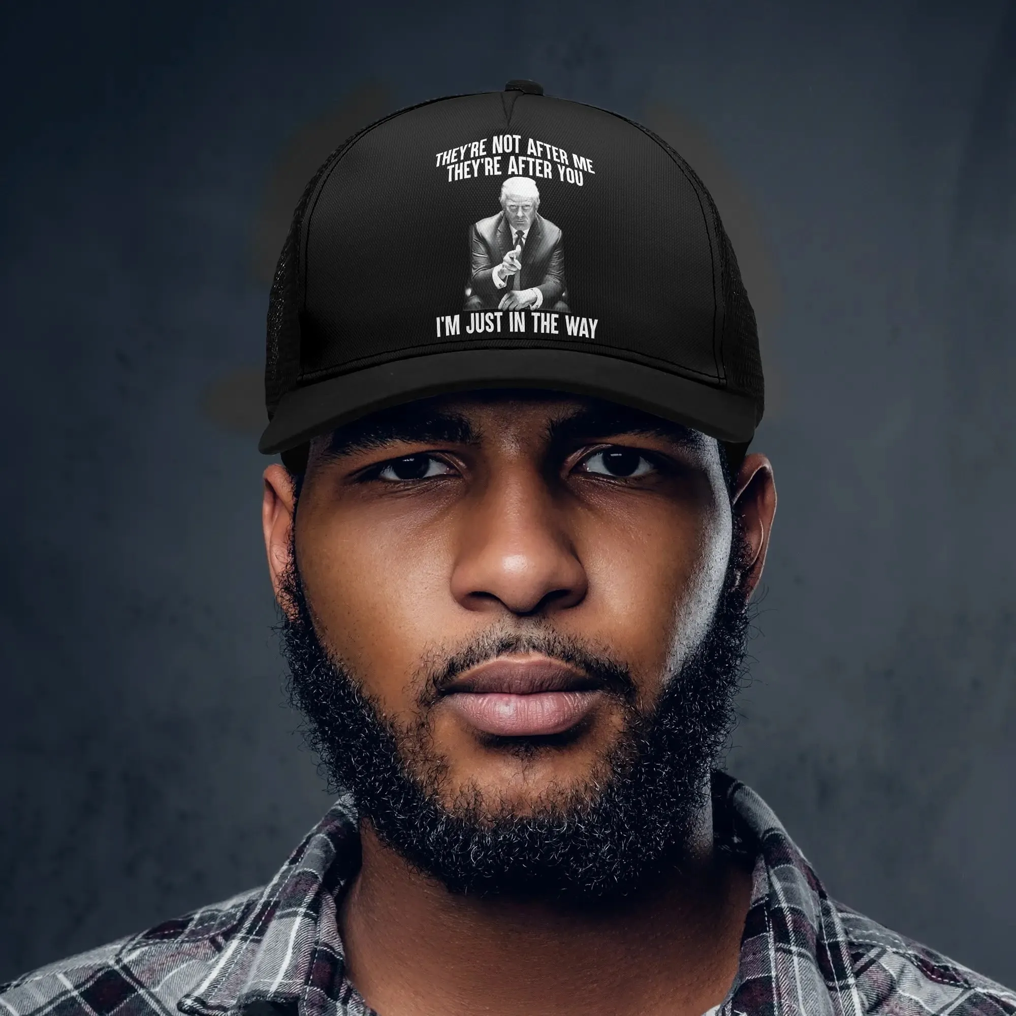 Patriotic Design Printed Trucker Hat