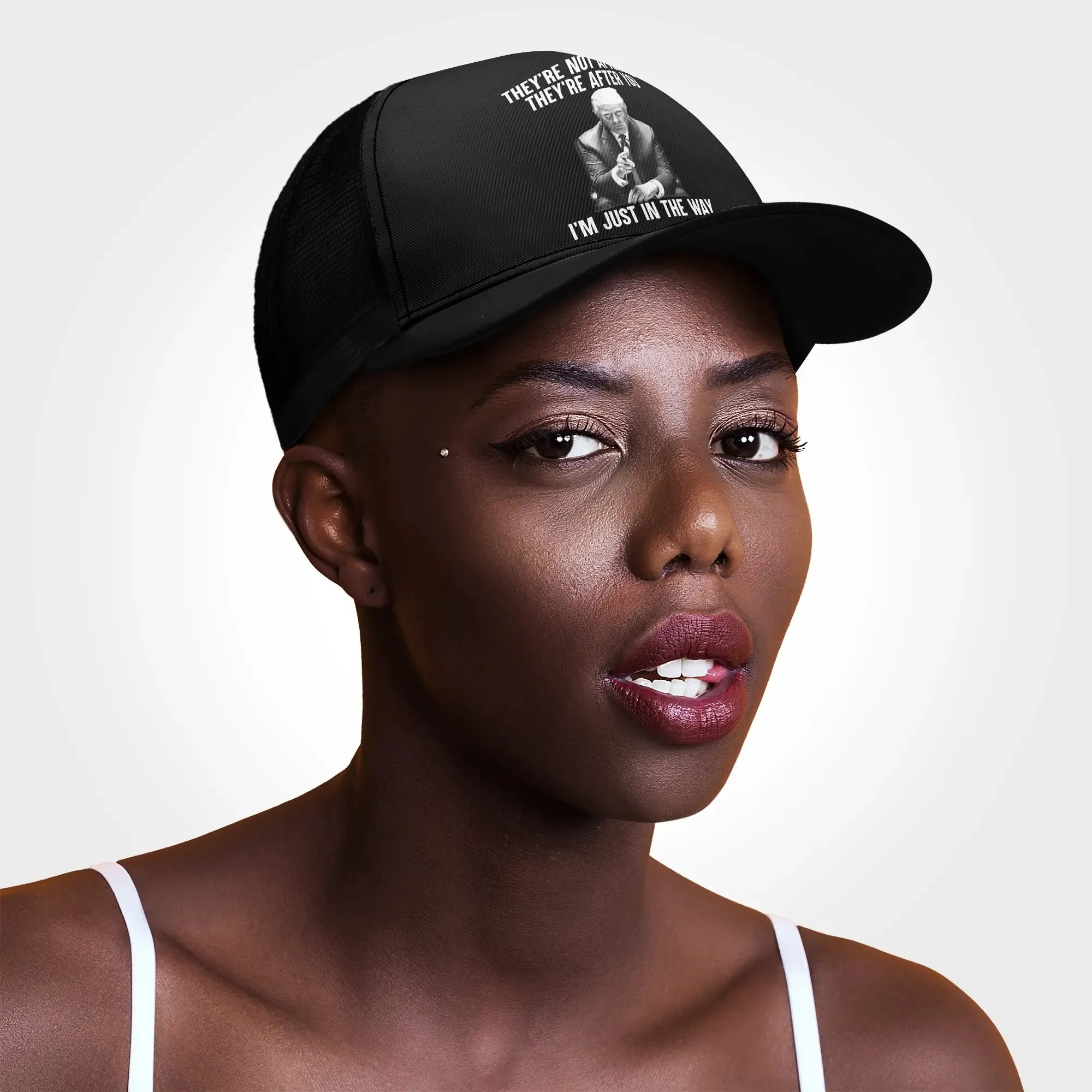 Patriotic Design Printed Trucker Hat