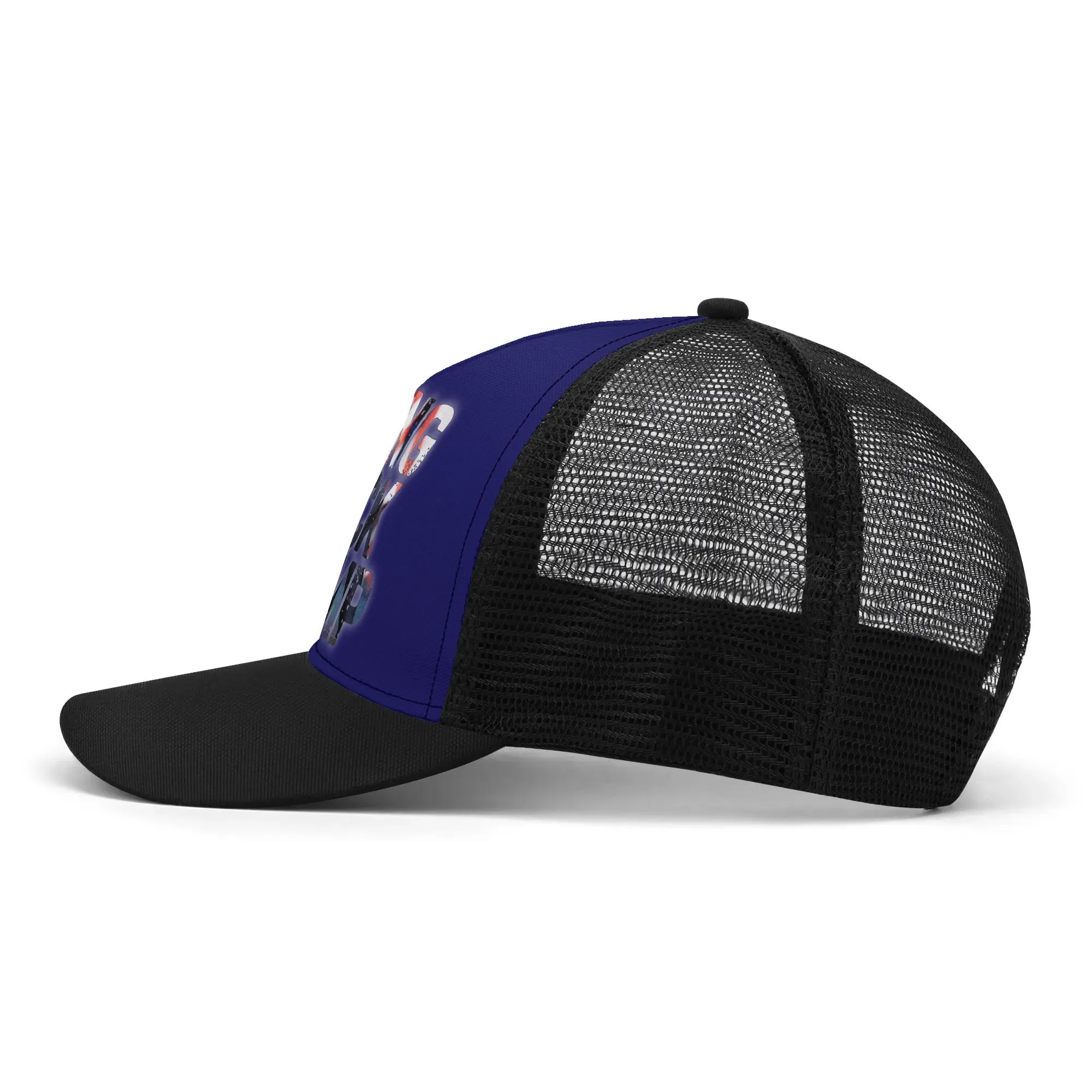 Patriotic Design Printed Trucker Hat