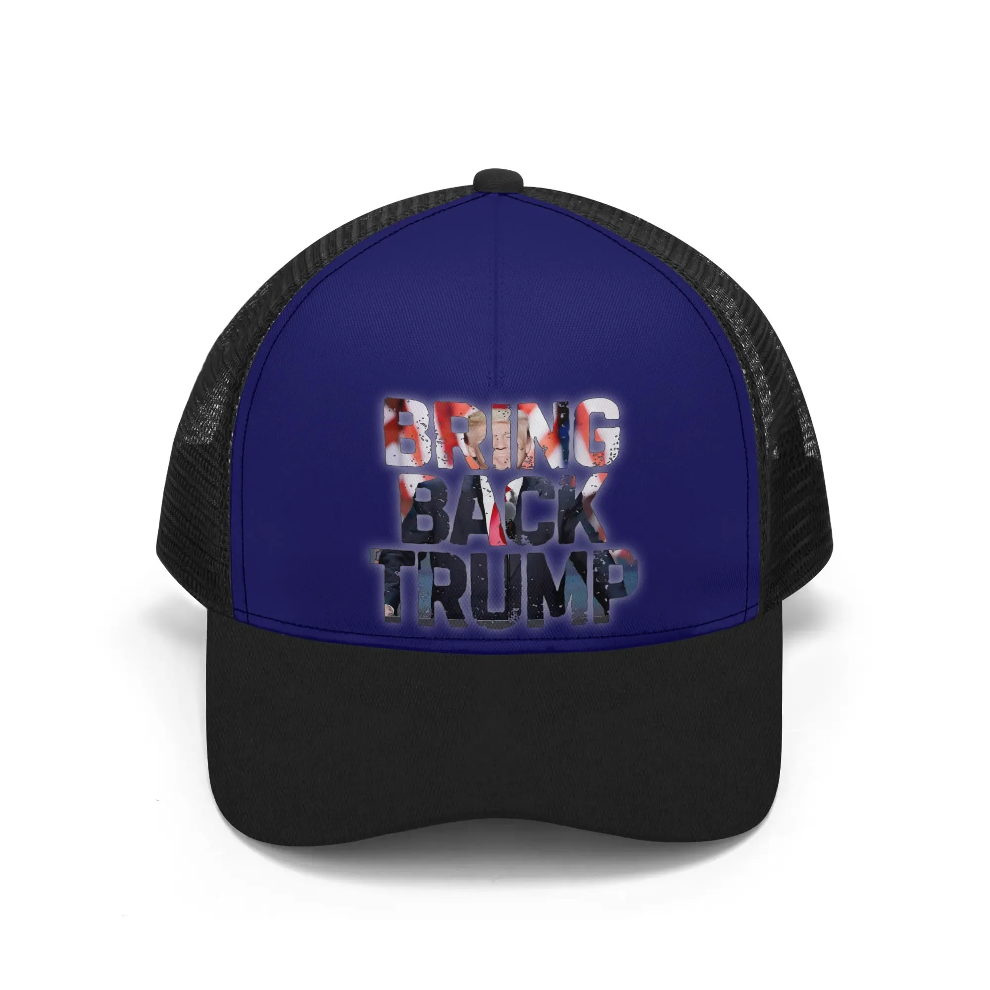 Patriotic Design Printed Trucker Hat