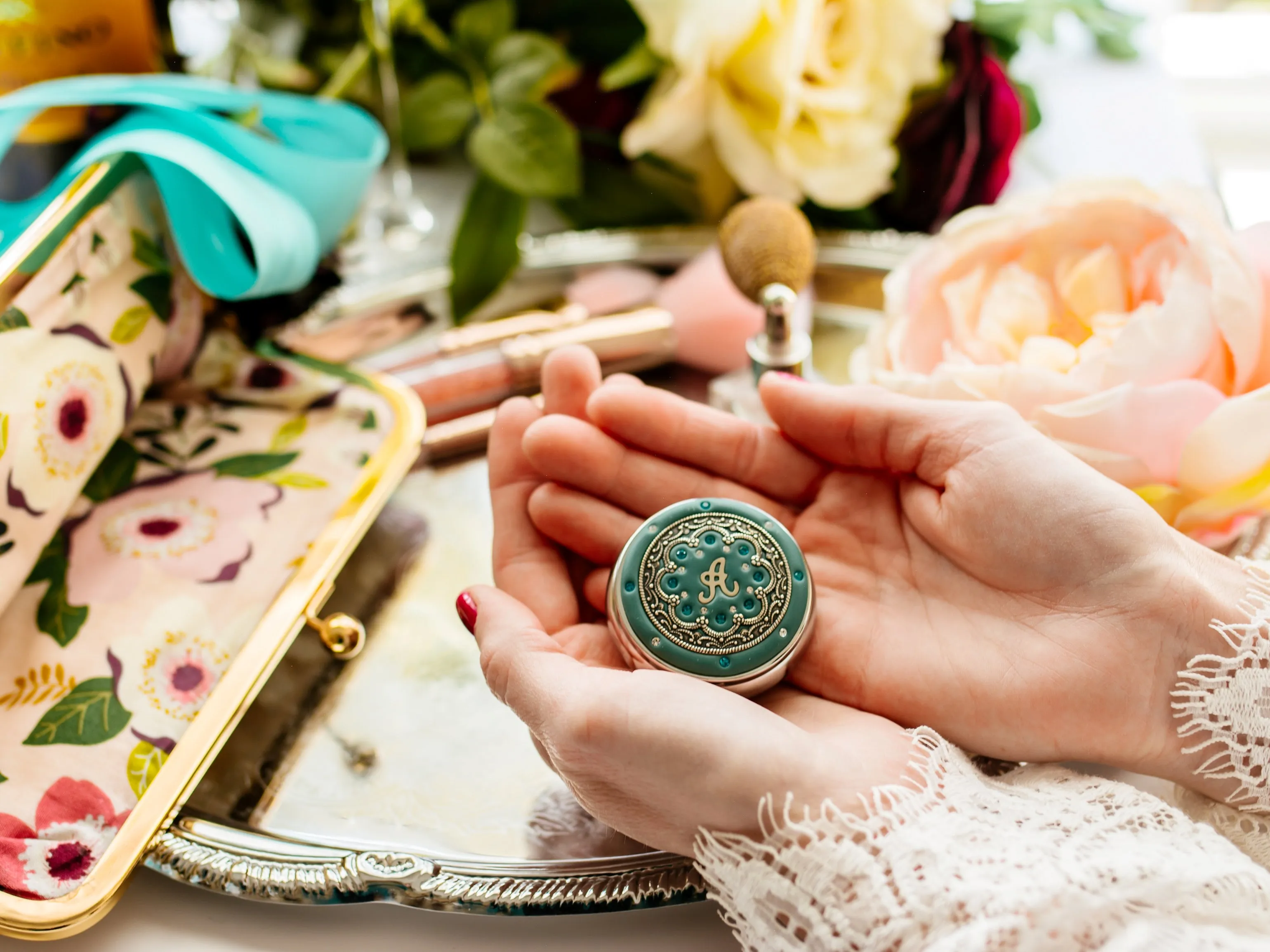 Personalized Ornate Pill Box