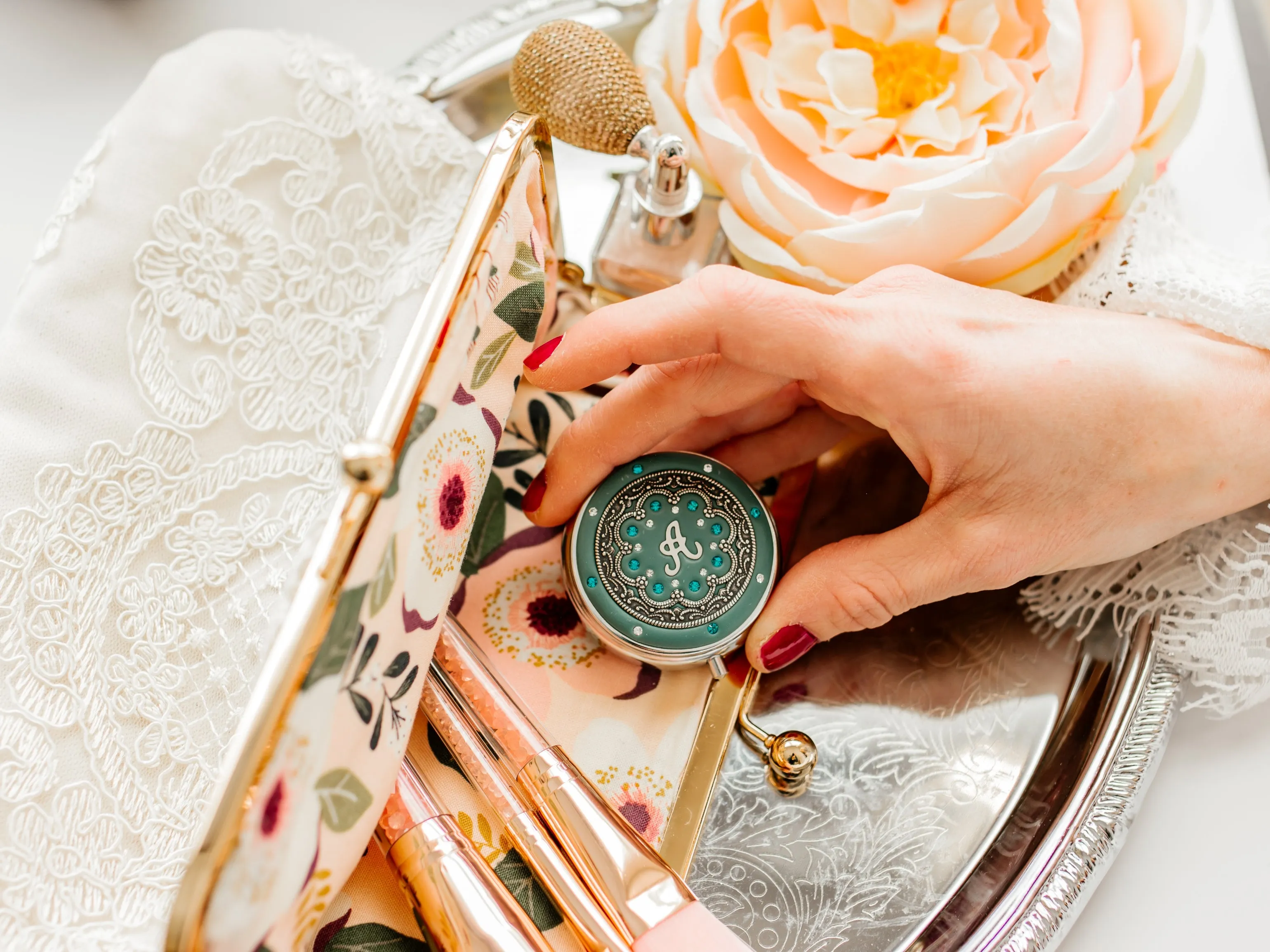 Personalized Ornate Pill Box