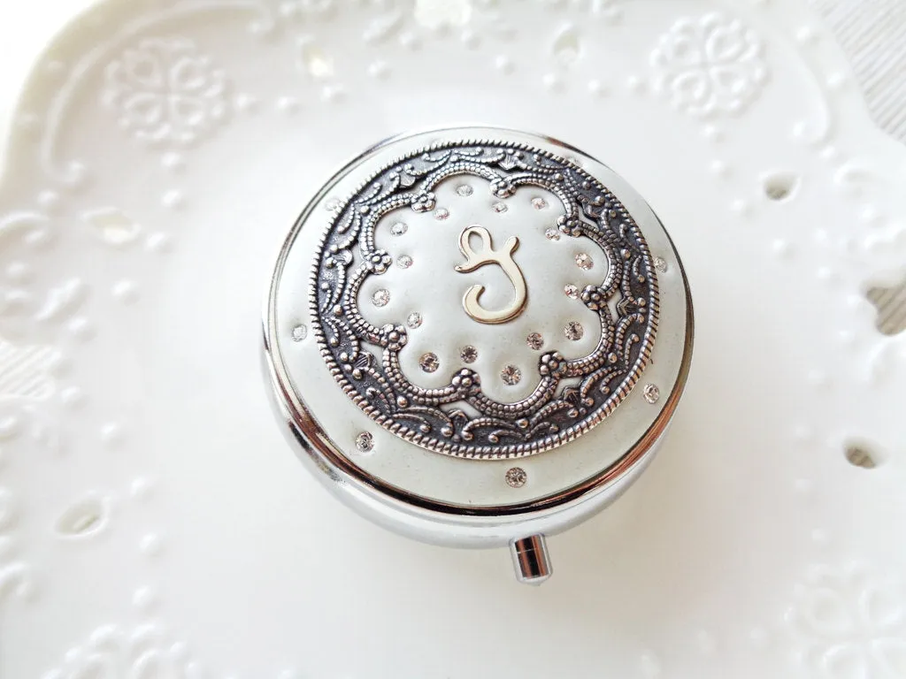 Personalized Ornate Pill Box