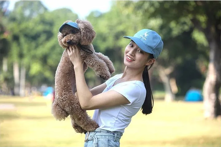 Pet outdoor picnic trip parent-child cap