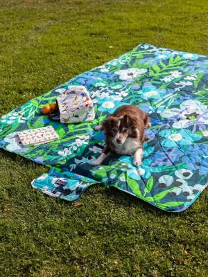 PICNIC BLANKET Garden Oasis Blue
