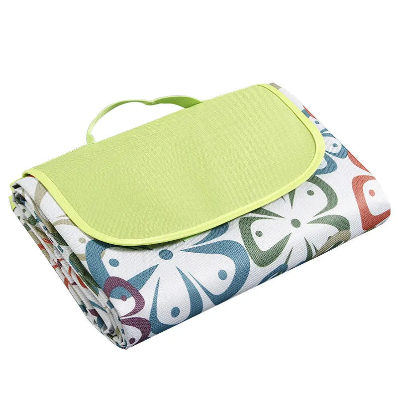 Picnic mat damp proof mat beach tent mat outdoor lattice portable folding Oxford cloth picnic mat
