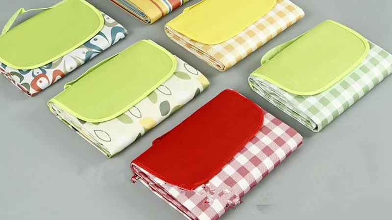 Picnic mat damp proof mat beach tent mat outdoor lattice portable folding Oxford cloth picnic mat