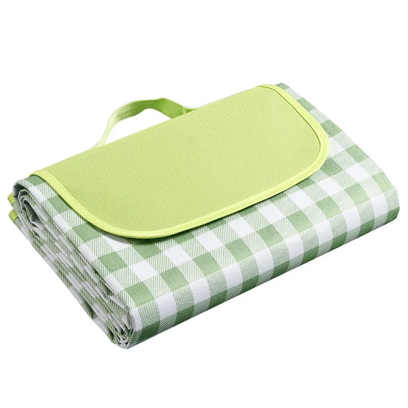 Picnic mat damp proof mat beach tent mat outdoor lattice portable folding Oxford cloth picnic mat