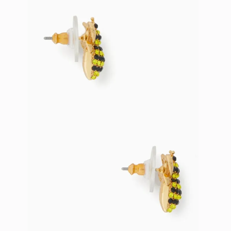 Picnic Perfect Pave Bee Stud Earrings