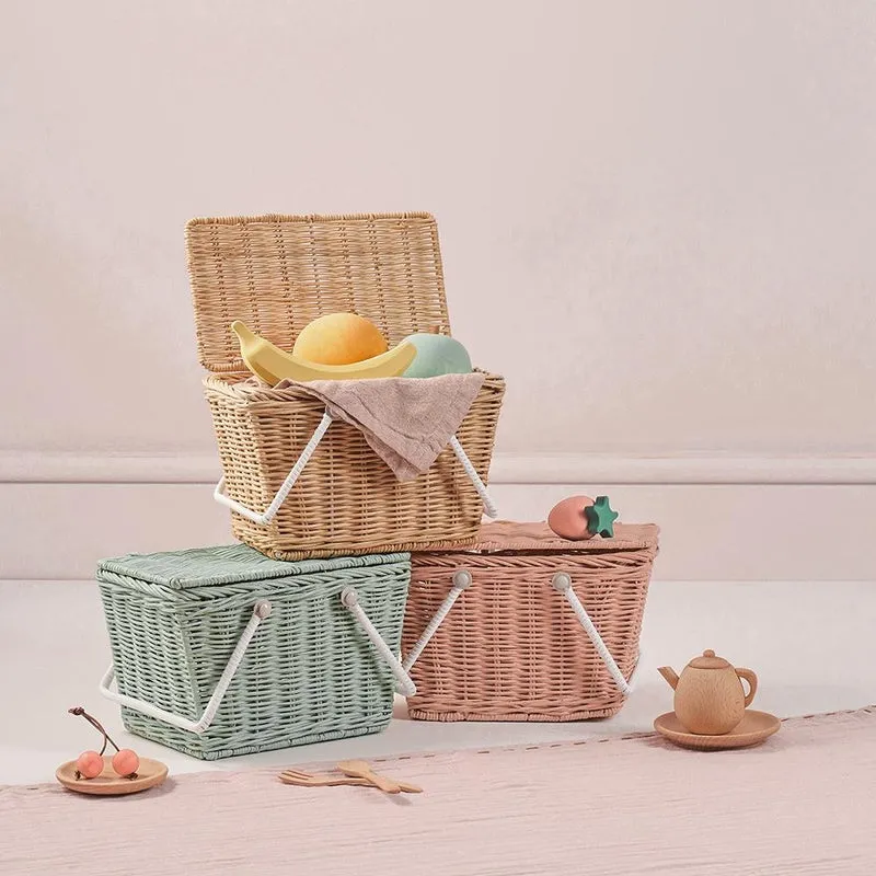 Piki Rattan Basket by Olliella