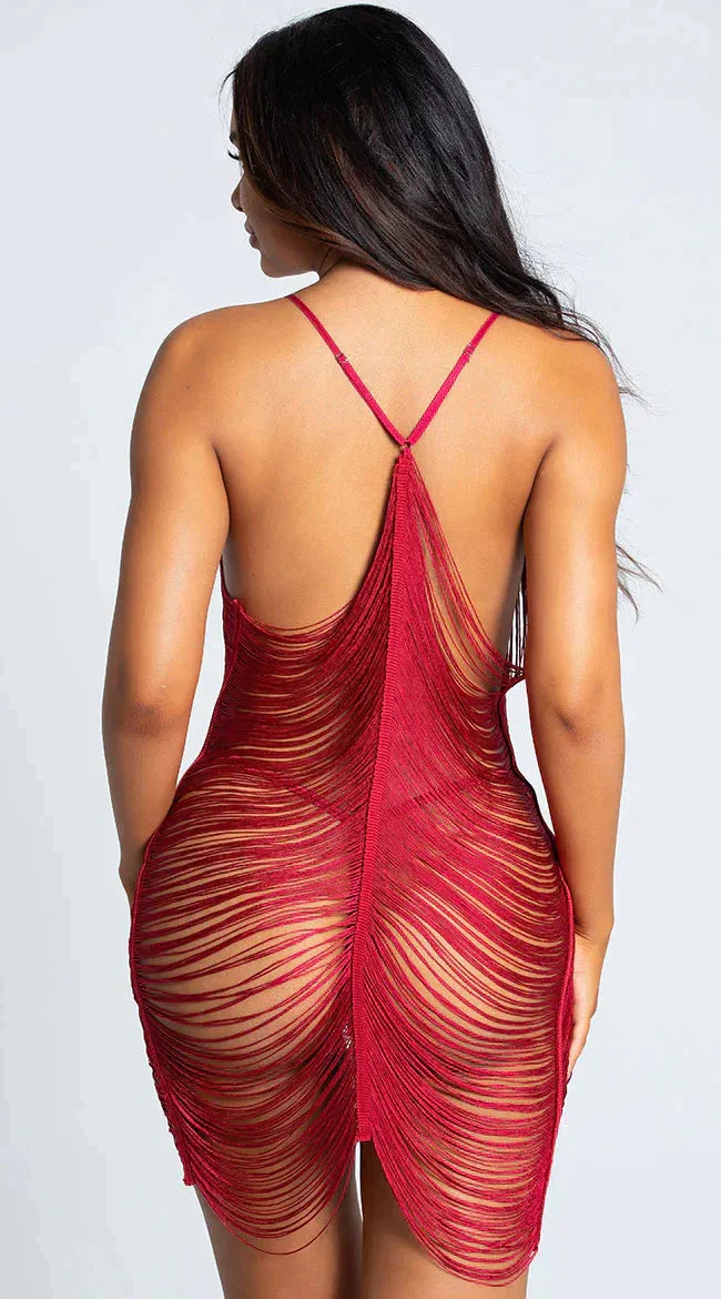 Plus Size Tassel Hollow Sexy Egypt Beach Babydoll