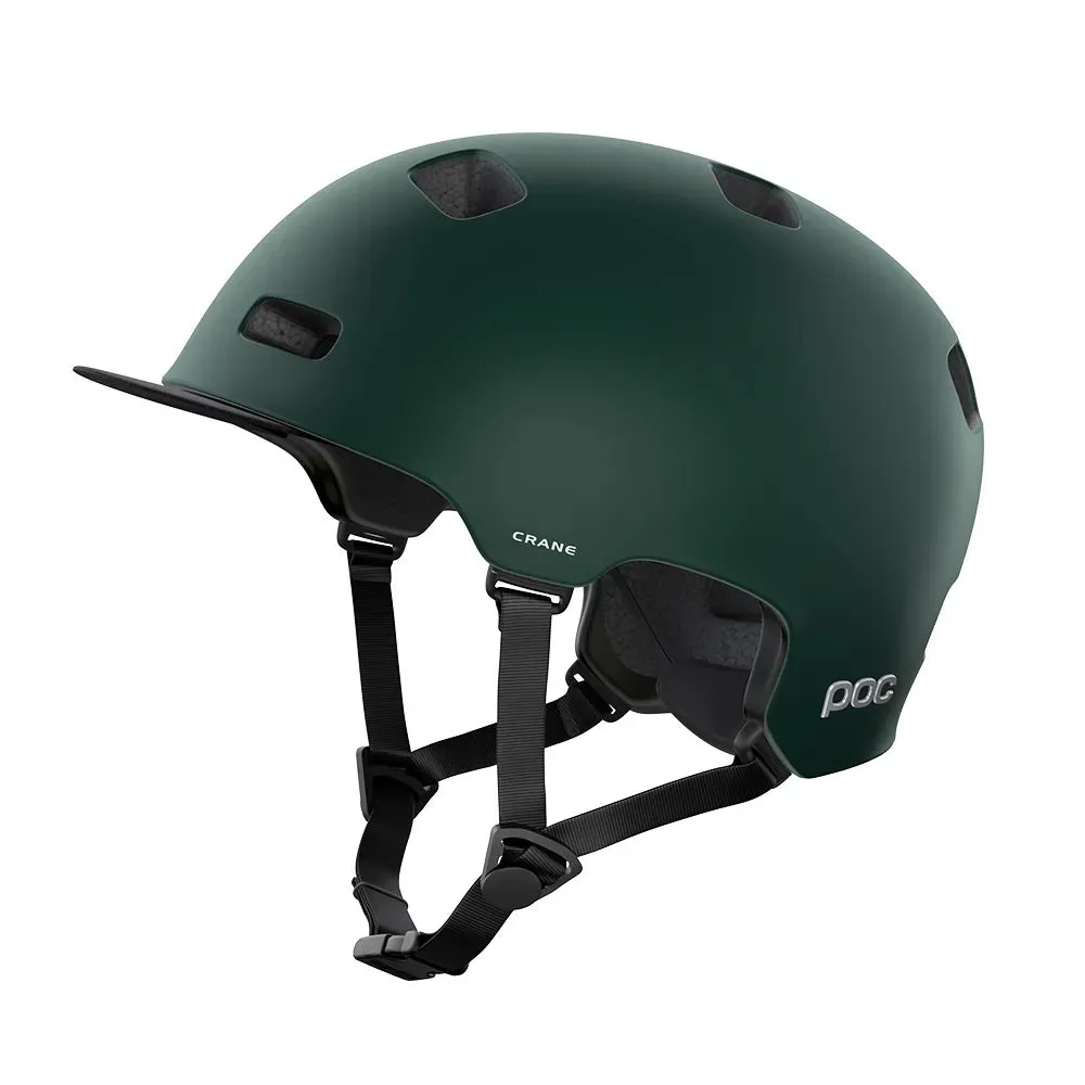 POC Crane Mips Helmet - Moldanite Green Matt -
