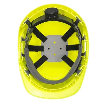 Portwest Endurance Plus Safety Helmet Wheel Ratchet 4 point chinstrap (EN 50365) PS54
