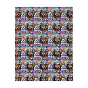 Power Ranger Velveteen Minky Blanket (Two-sided print)