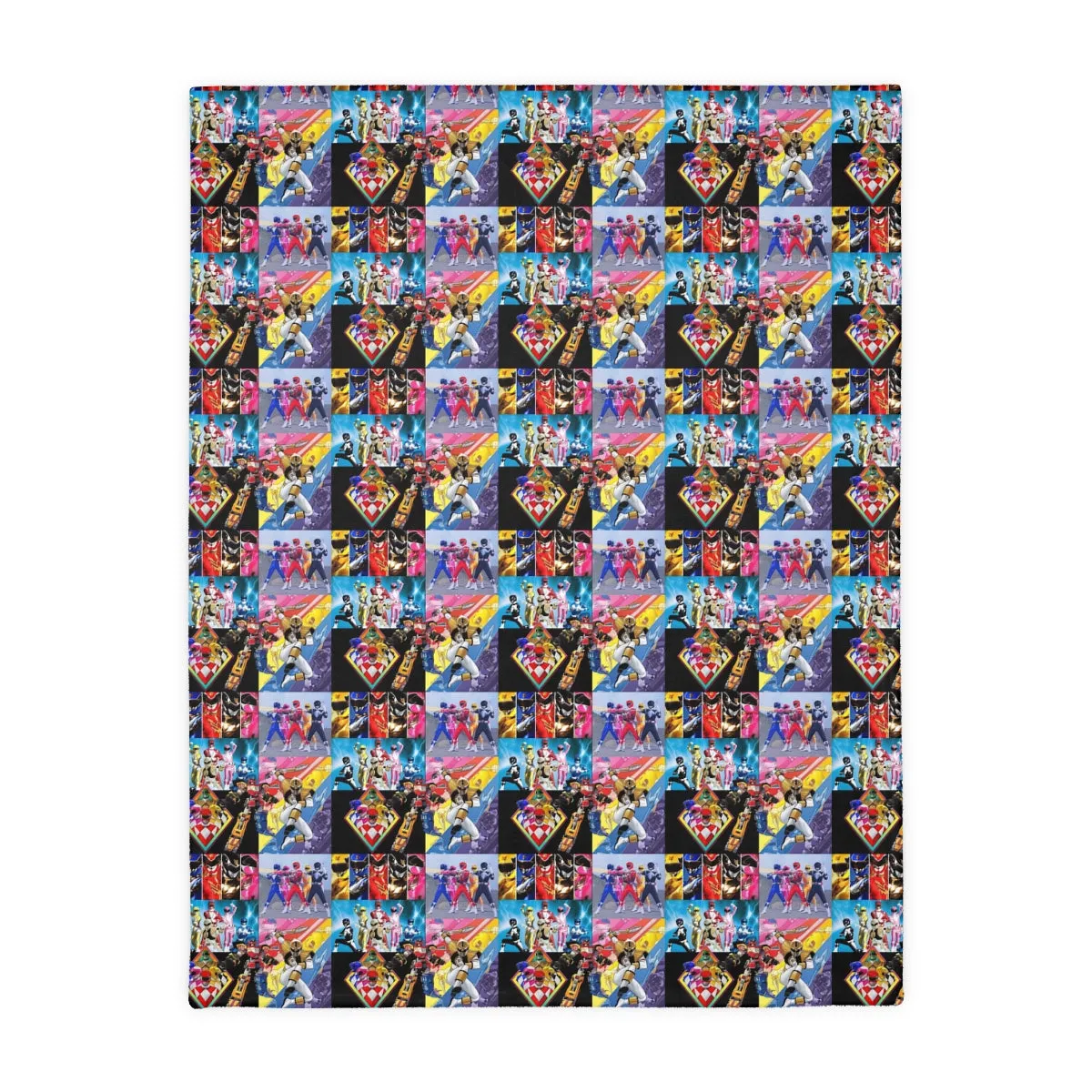 Power Ranger Velveteen Minky Blanket (Two-sided print)