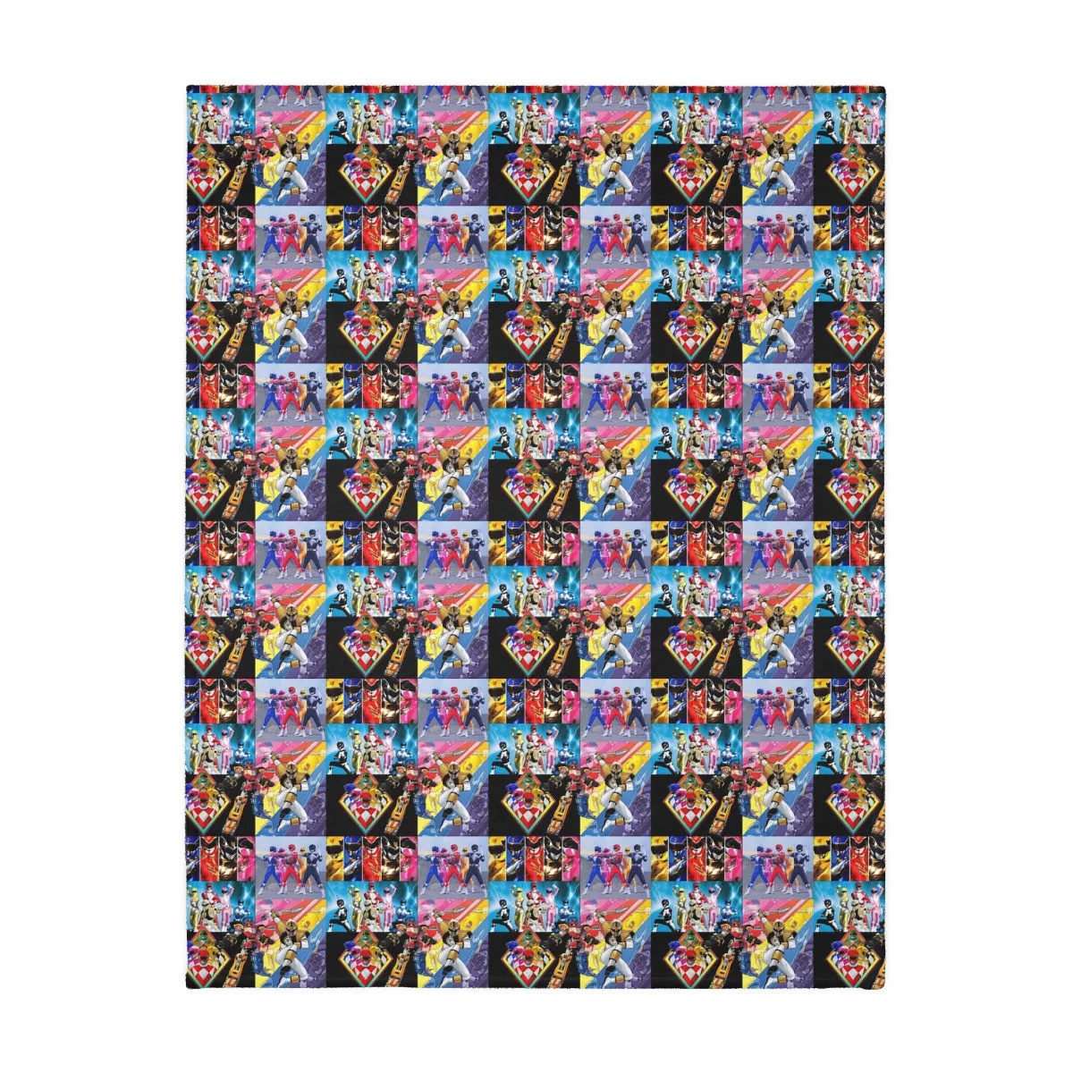 Power Ranger Velveteen Minky Blanket (Two-sided print)