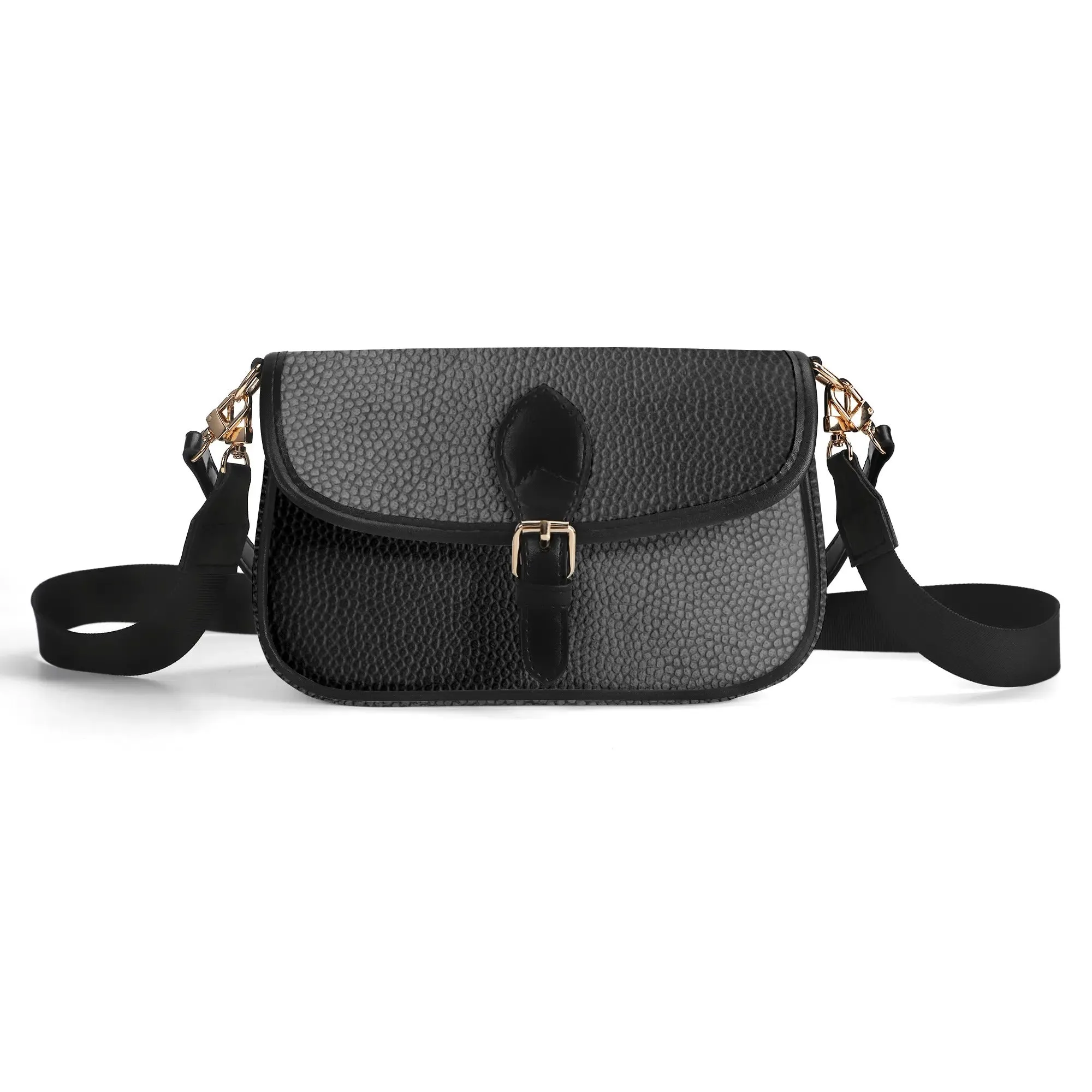 Printed PU Leather Chain Accent Shoulder Bag