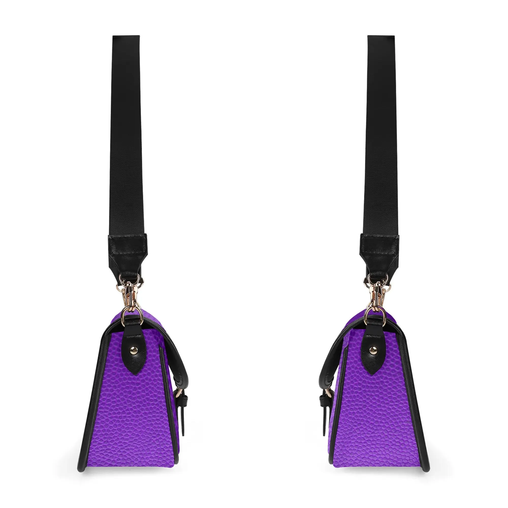 Printed PU Leather Chain Accent Shoulder Bag