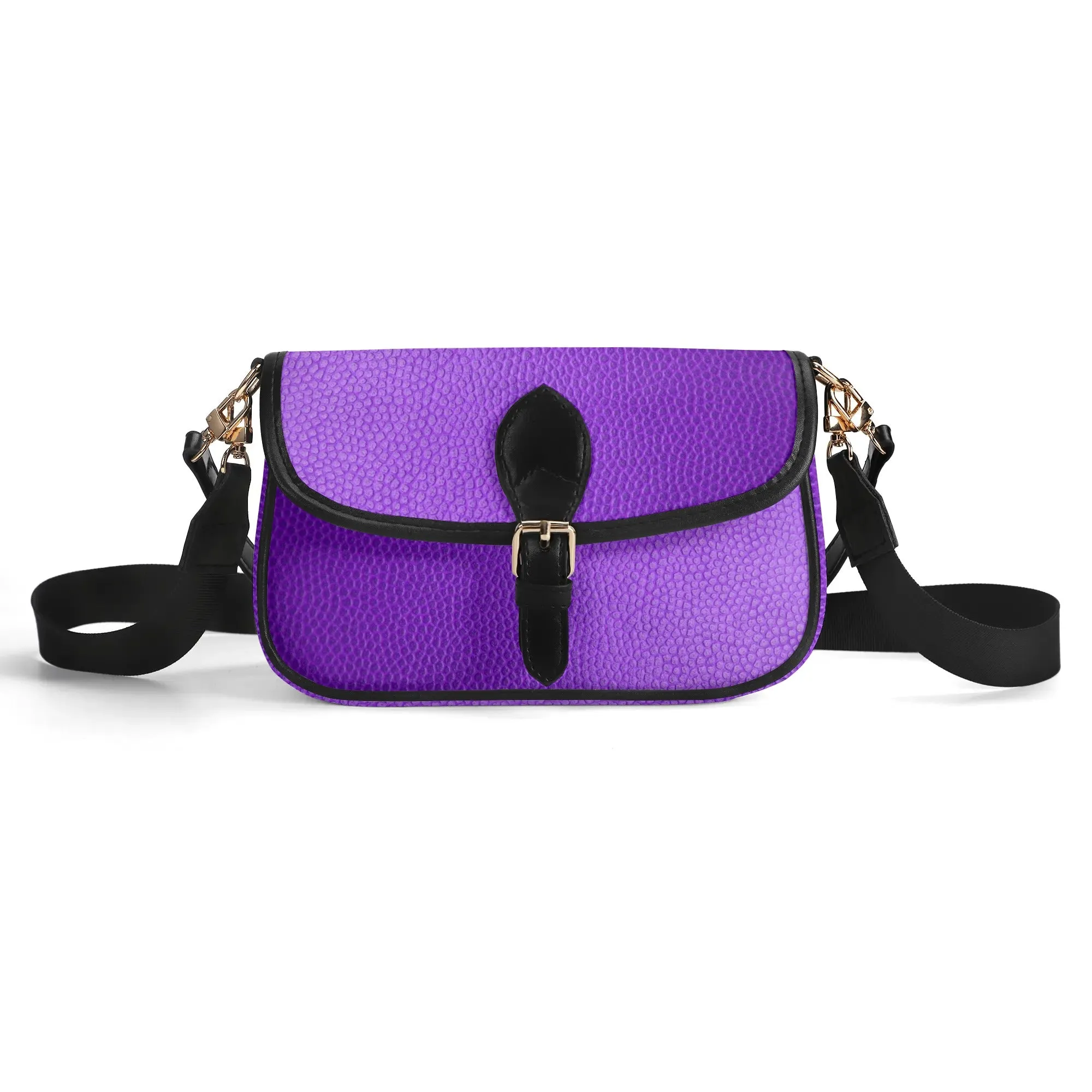 Printed PU Leather Chain Accent Shoulder Bag