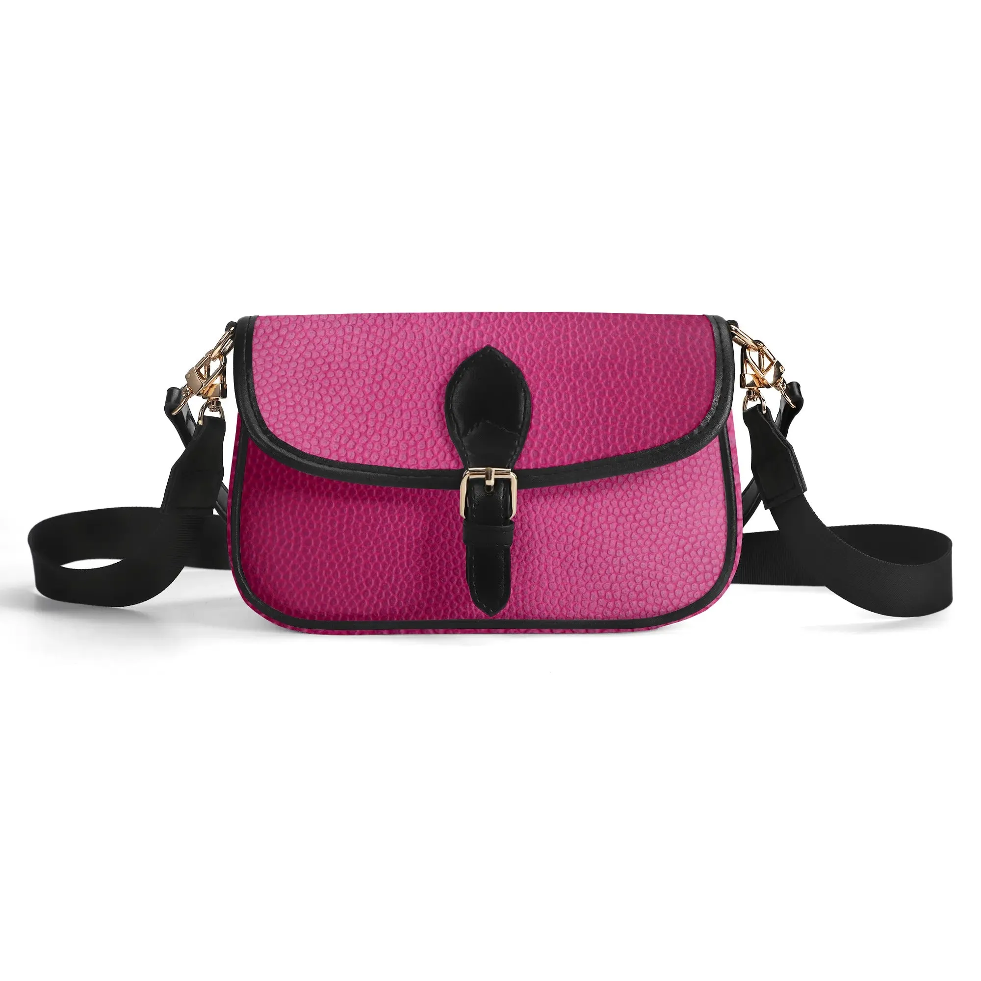 Printed PU Leather Chain Accent Shoulder Bag
