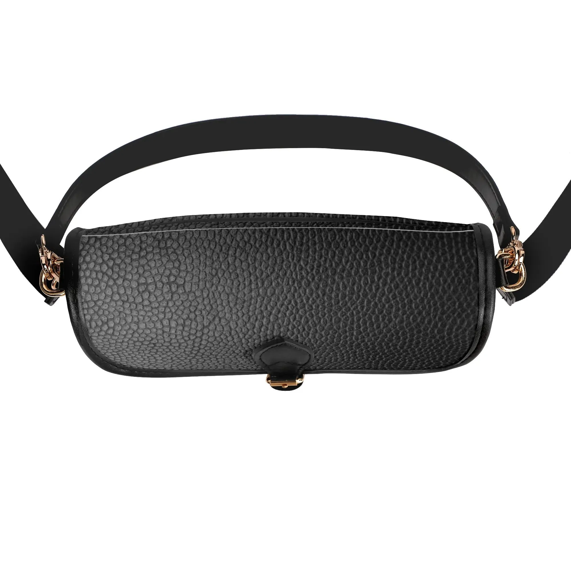 Printed PU Leather Chain Accent Shoulder Bag