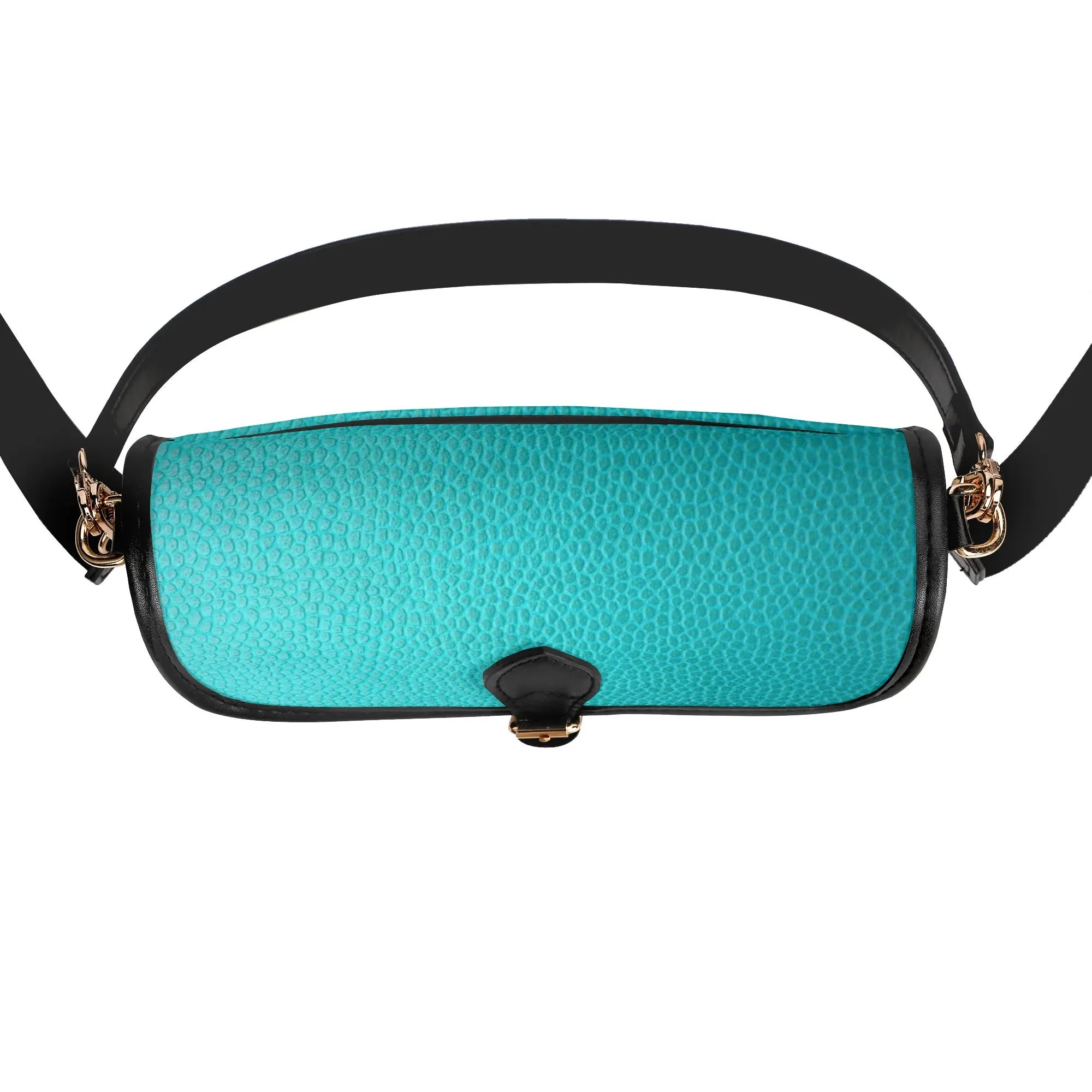 Printed PU Leather Chain Accent Shoulder Bag