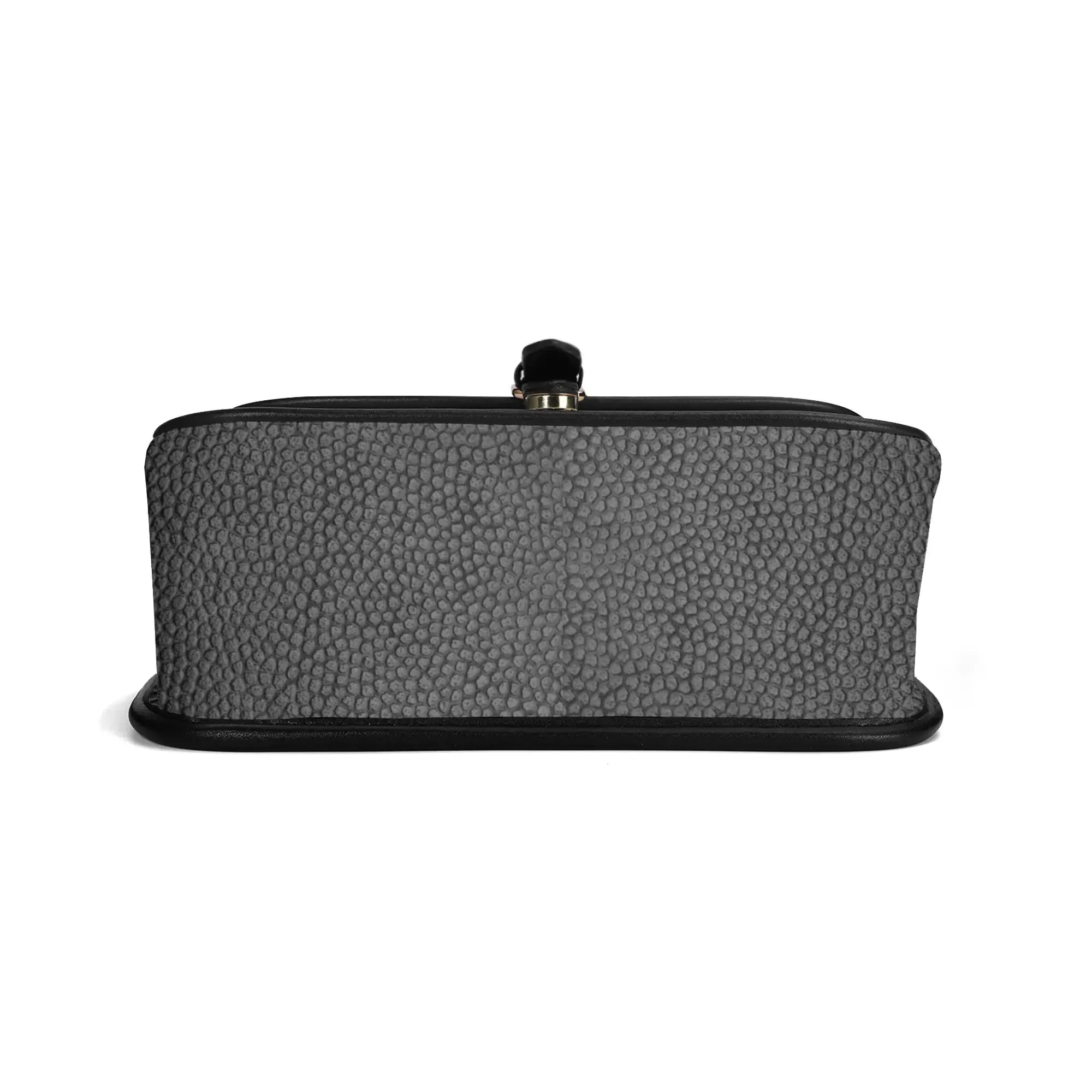 Printed PU Leather Chain Accent Shoulder Bag