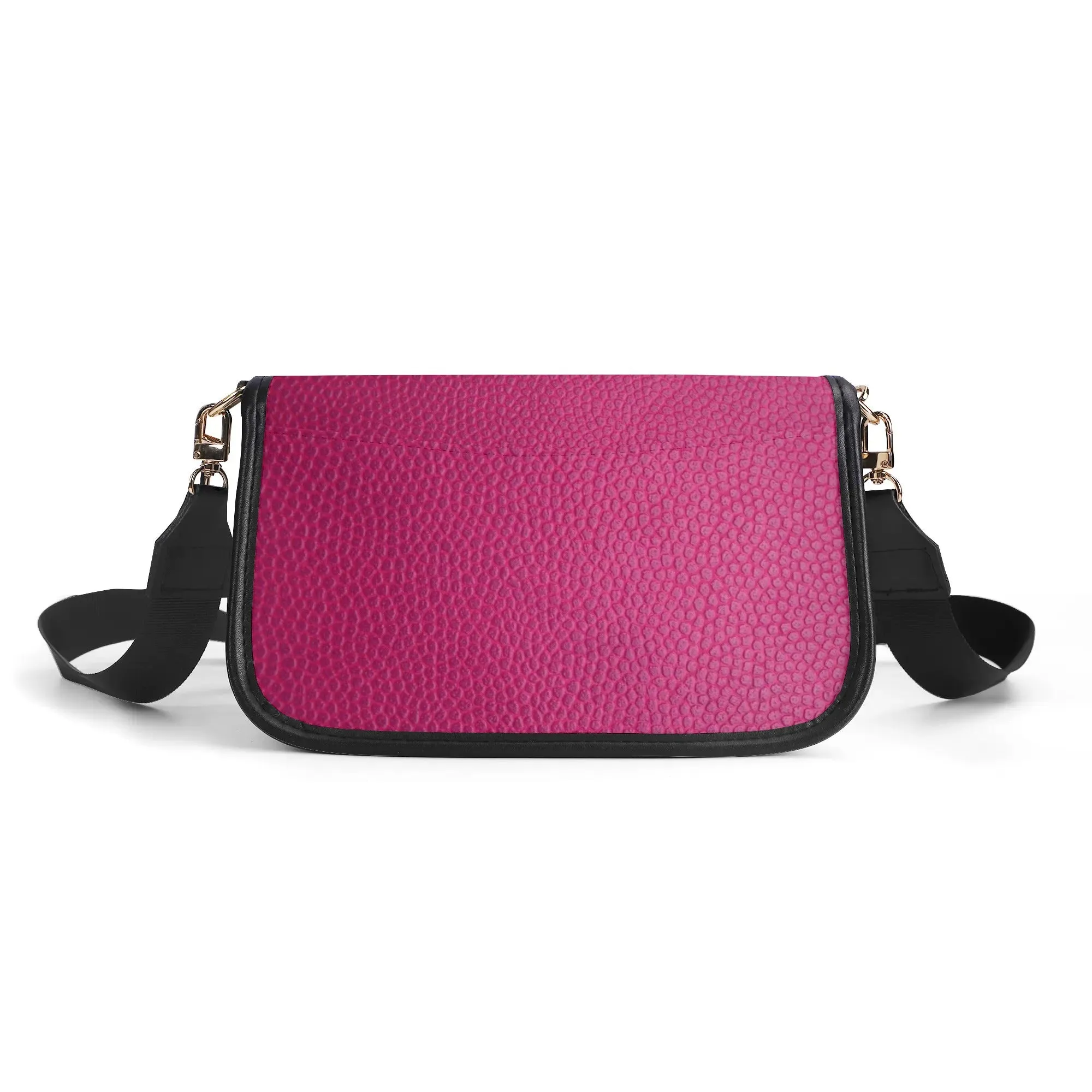 Printed PU Leather Chain Accent Shoulder Bag