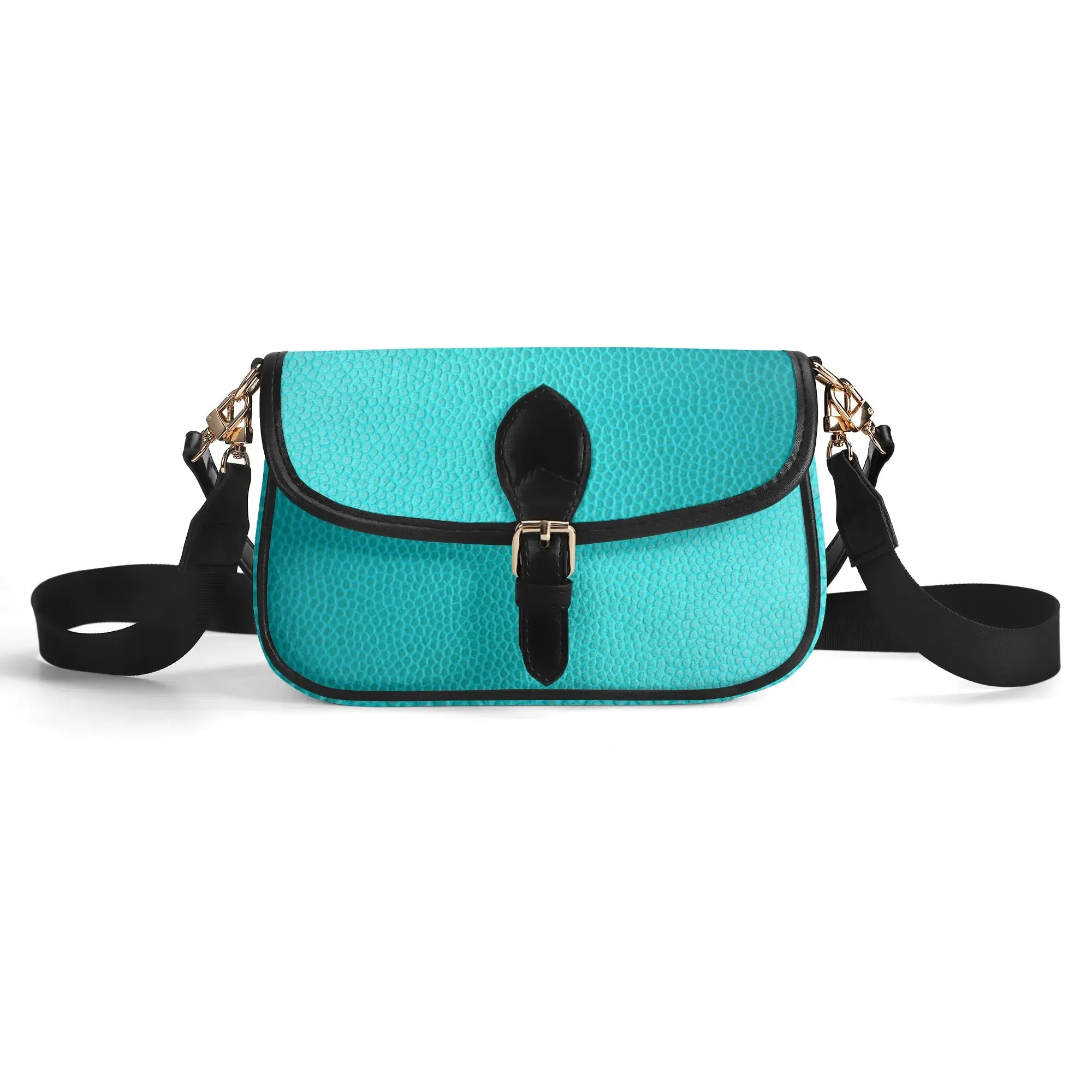 Printed PU Leather Chain Accent Shoulder Bag