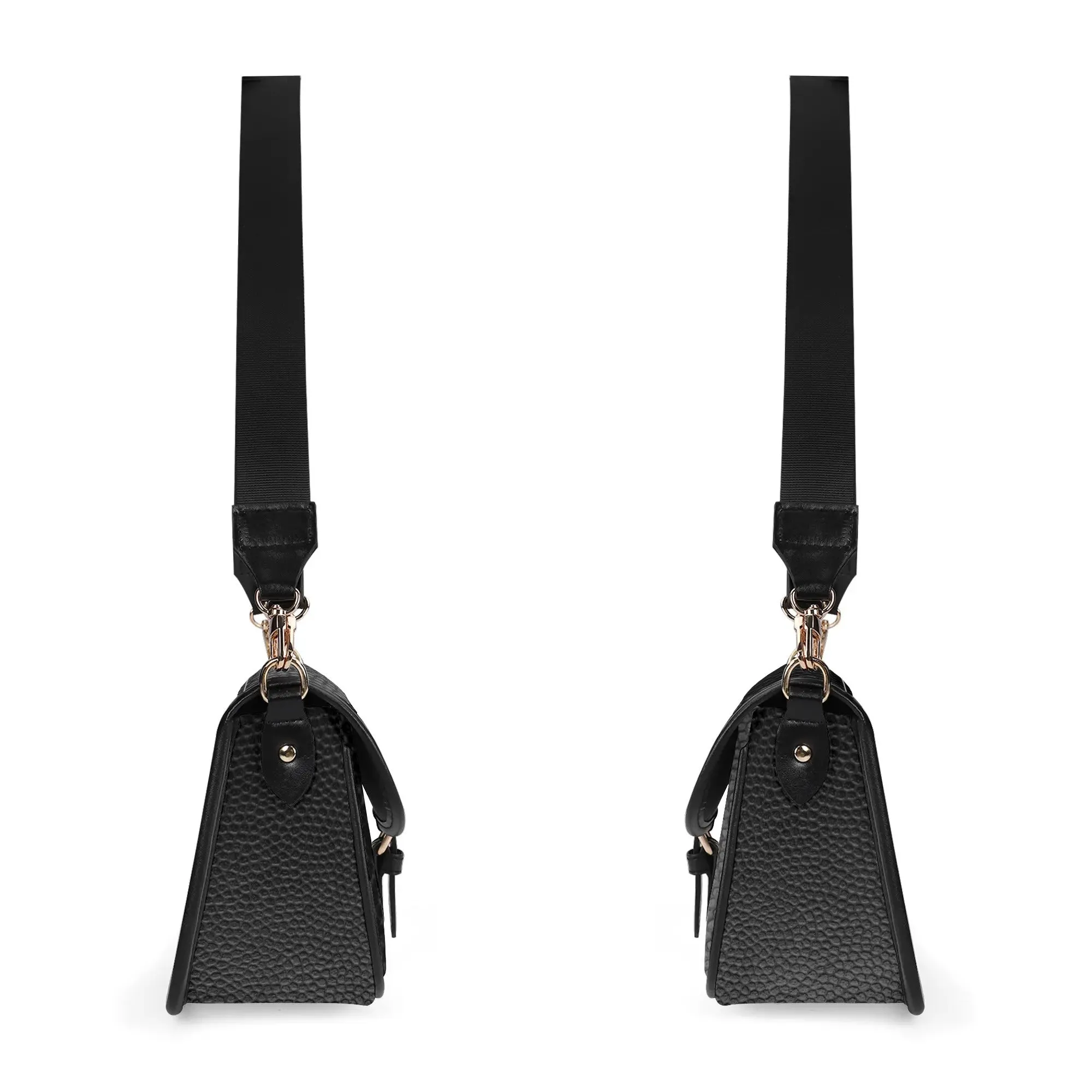 Printed PU Leather Chain Accent Shoulder Bag