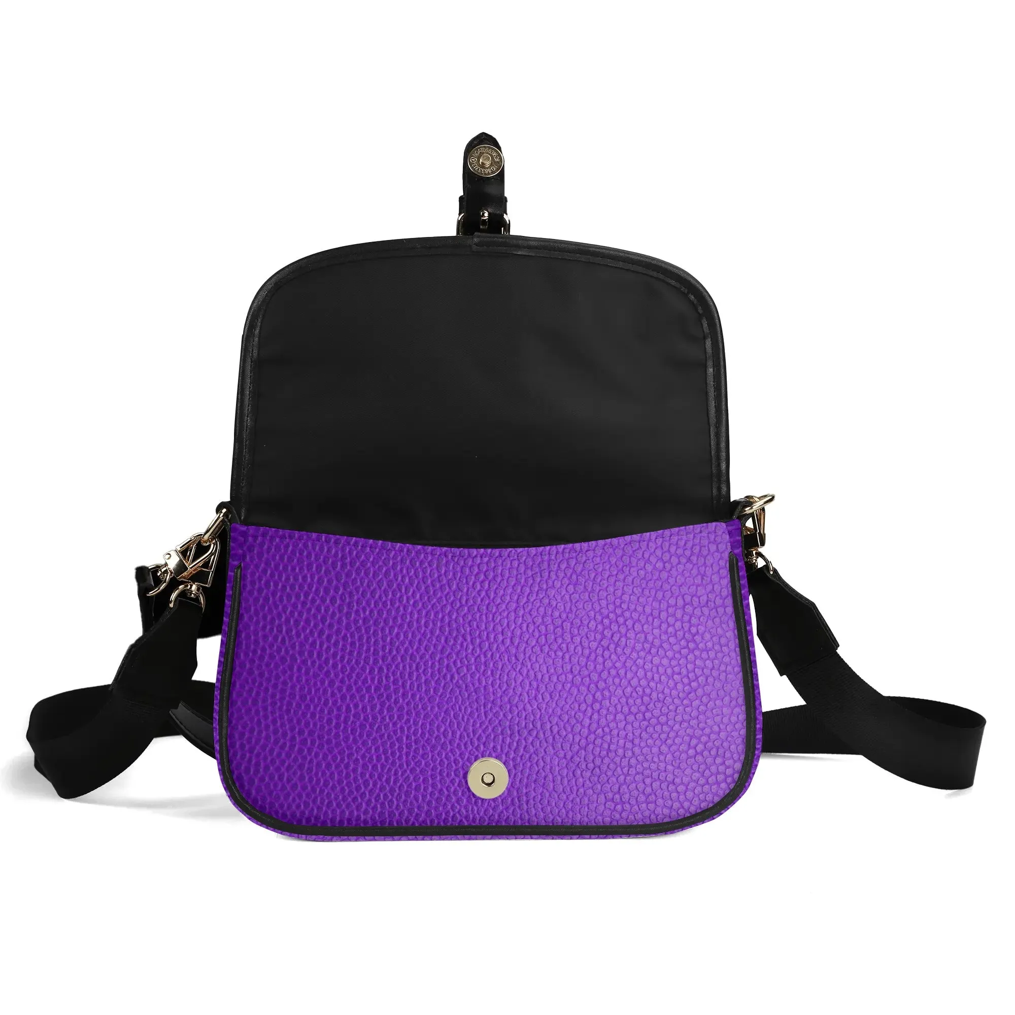 Printed PU Leather Chain Accent Shoulder Bag