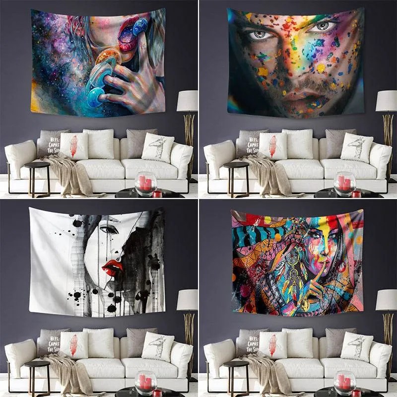 Printed wall hanging beach blanket