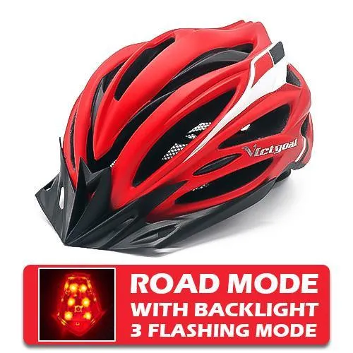 Pro Bicycle Helmets With LED Back Light
