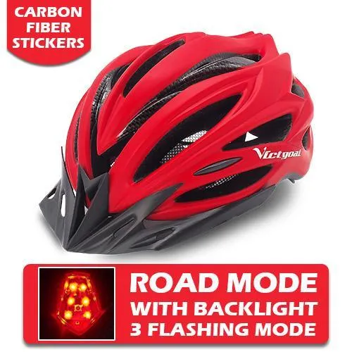 Pro Bicycle Helmets With LED Back Light