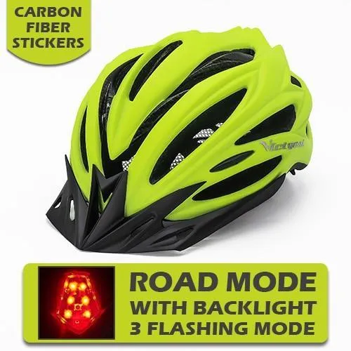 Pro Bicycle Helmets With LED Back Light