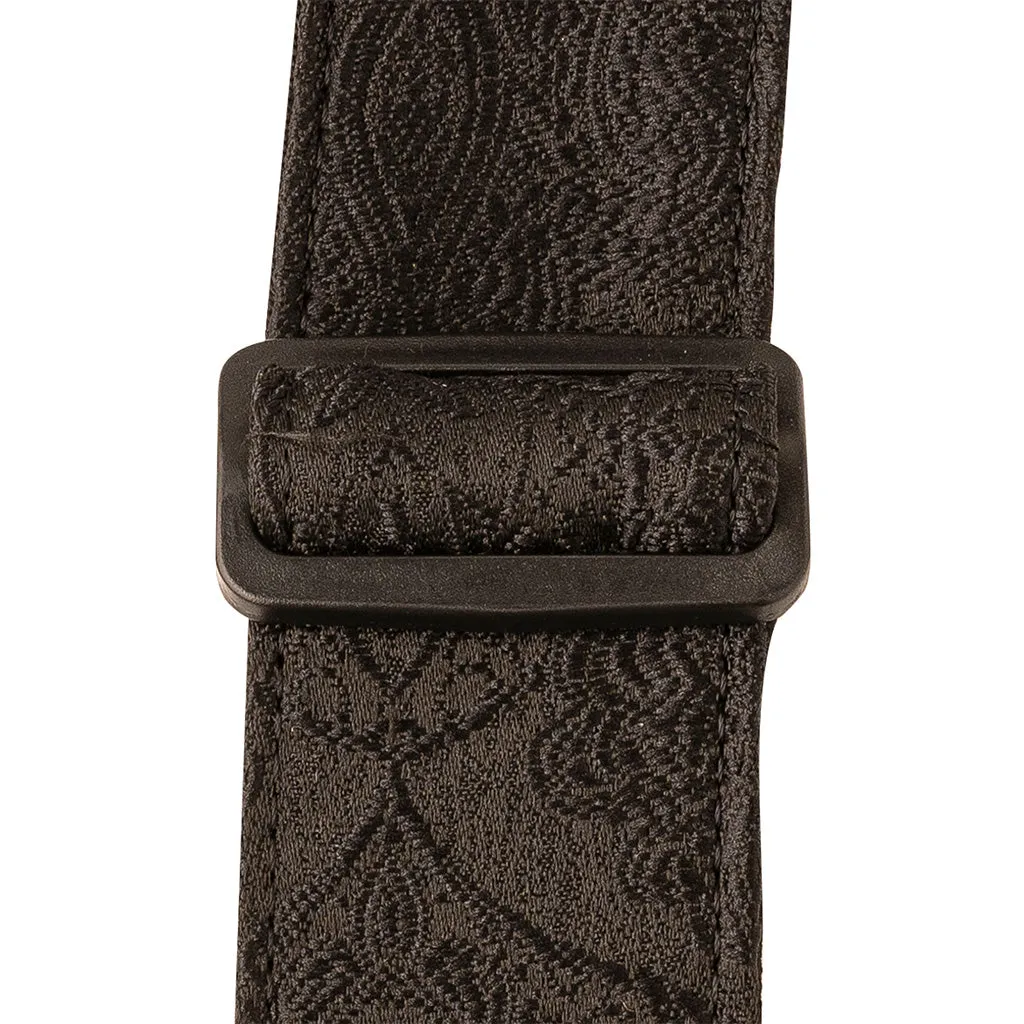 PRS 2 Inch Paisley Nylon Guitar Strap, Black
