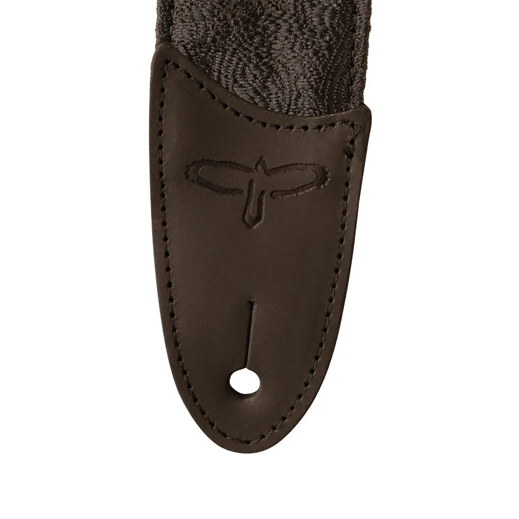 PRS 2 Inch Paisley Nylon Guitar Strap, Black